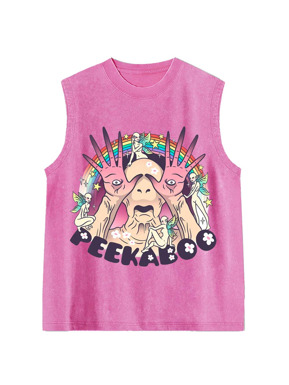 Peekaboo Washed Tank Top