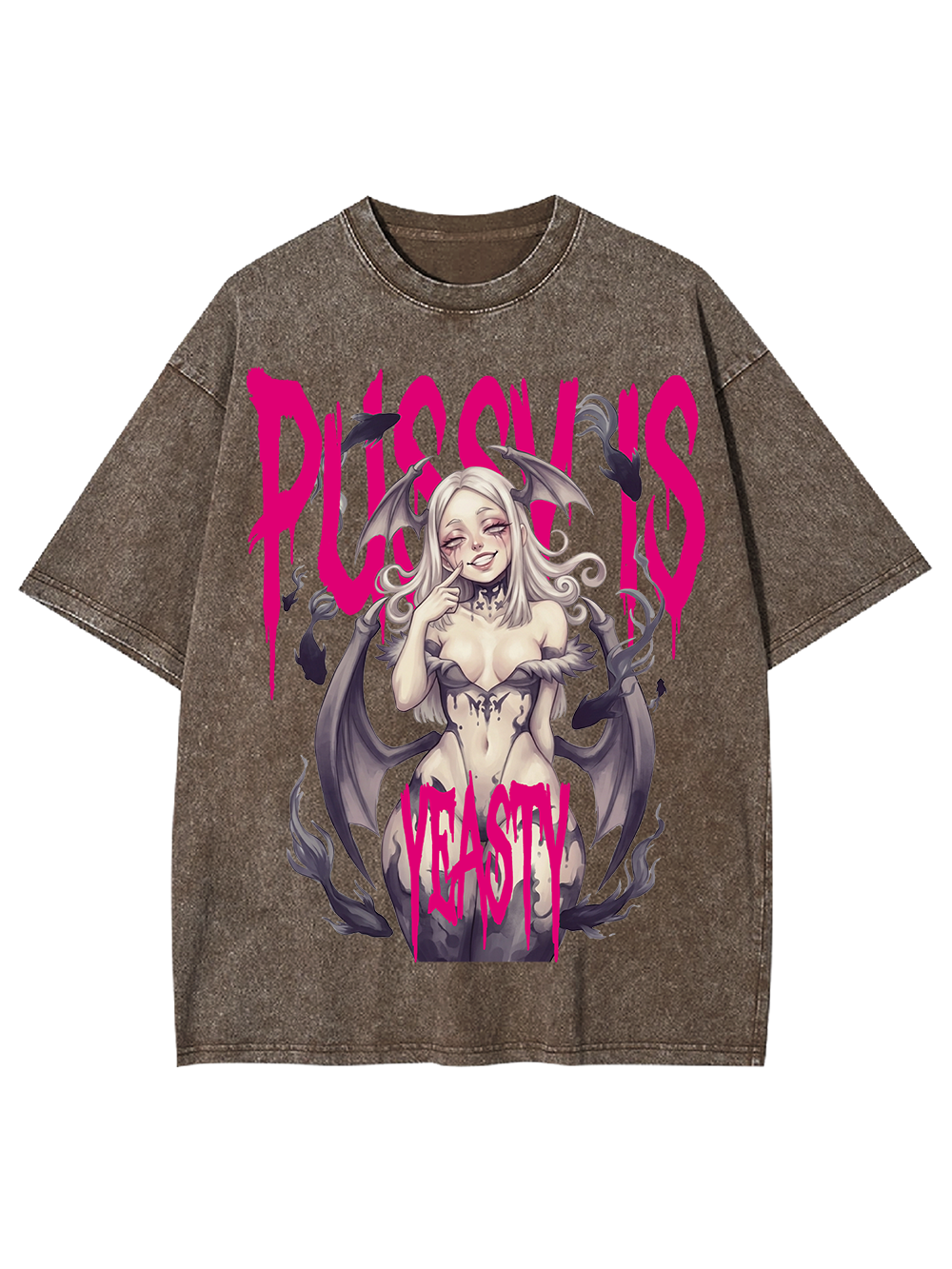 PUSSY IS YEASTY AAA WASHED TSHIRT