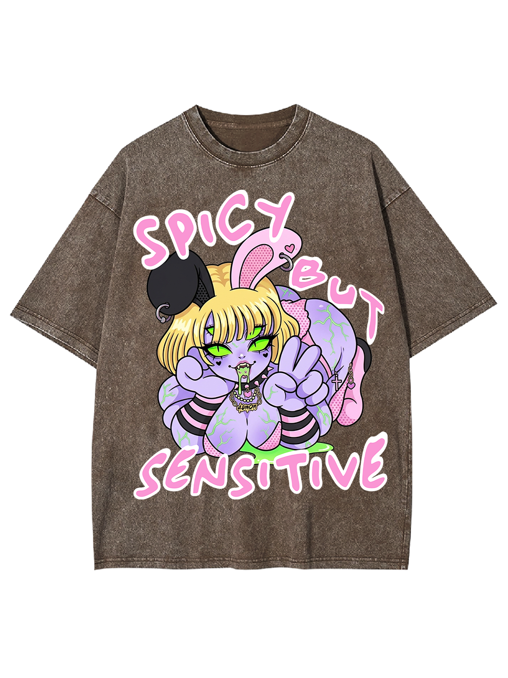 SPICY BUT SENSITIVE AAA WASHED TSHIRT