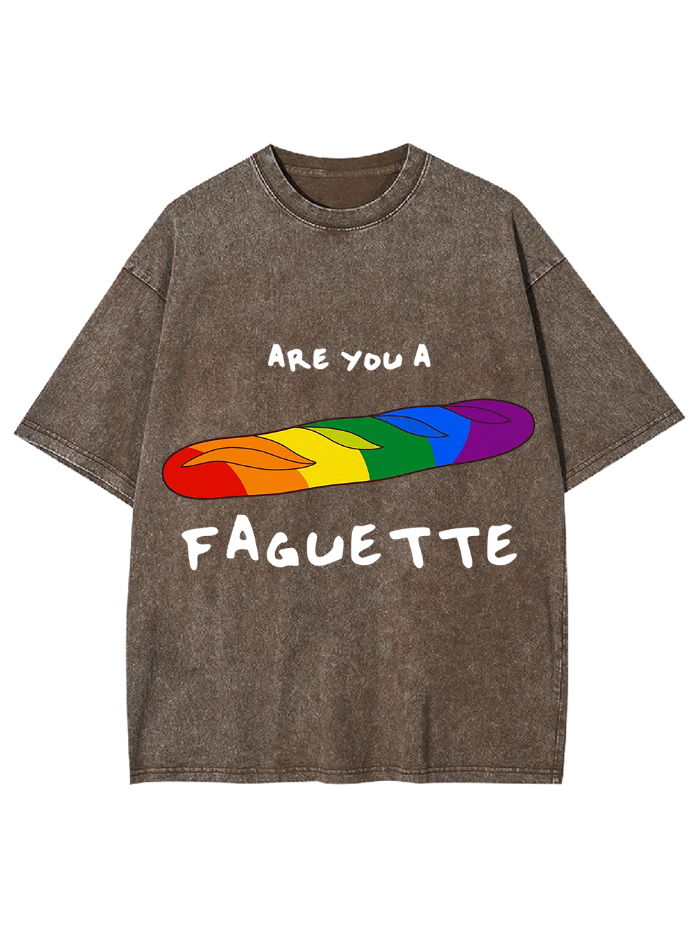 ARE YOU A FAGUETTE AAA WASHED TSHIRT