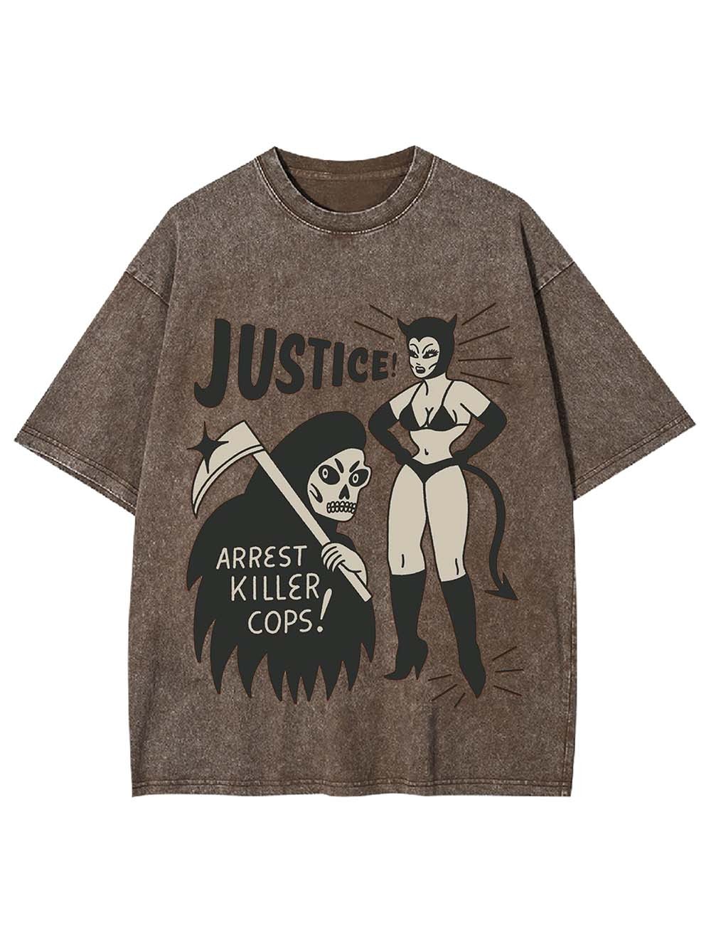 JUSTICE! WASHED TSHIRT