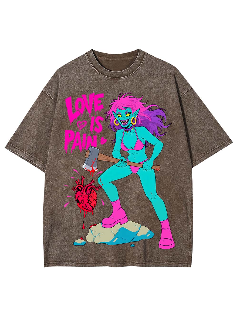 Love Is Pain Washed Tshirt