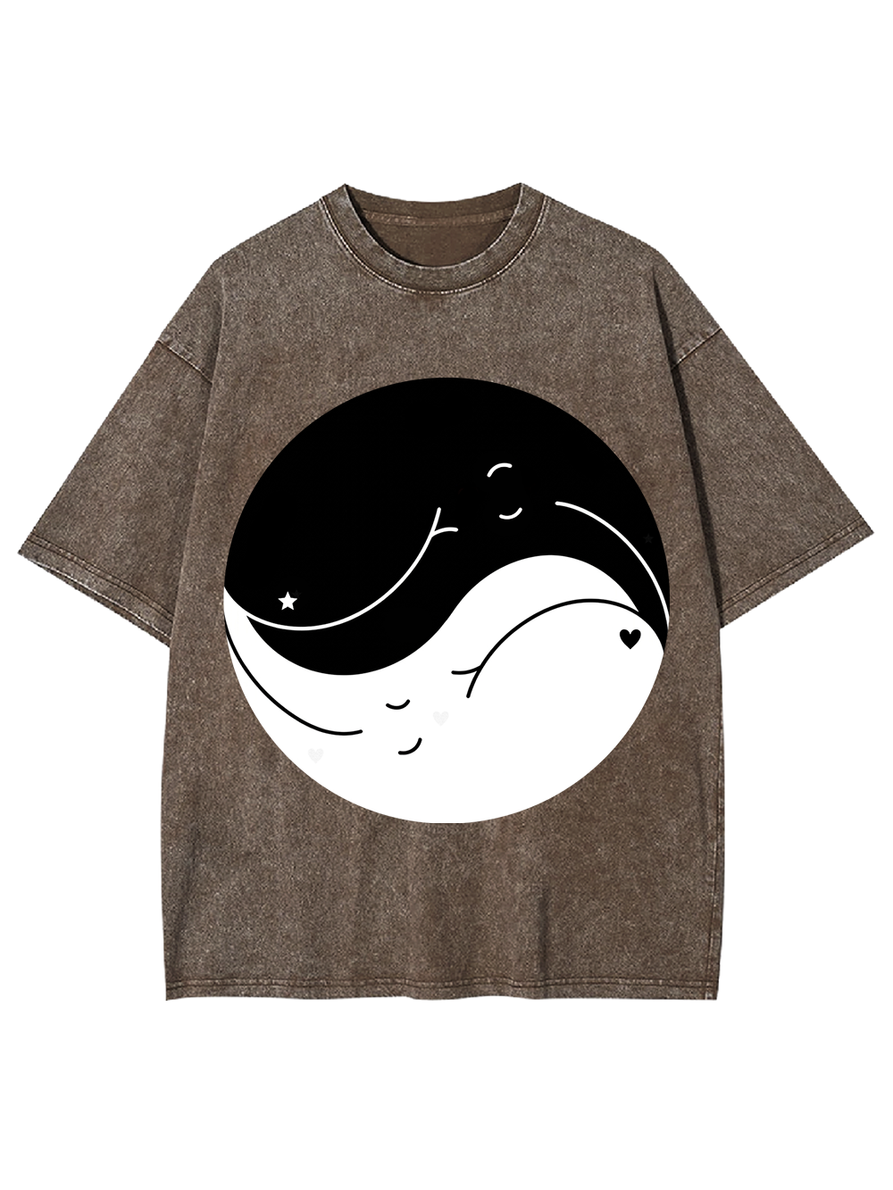 YIN YANG LOVE WAVES AAA WASHED TSHIRT