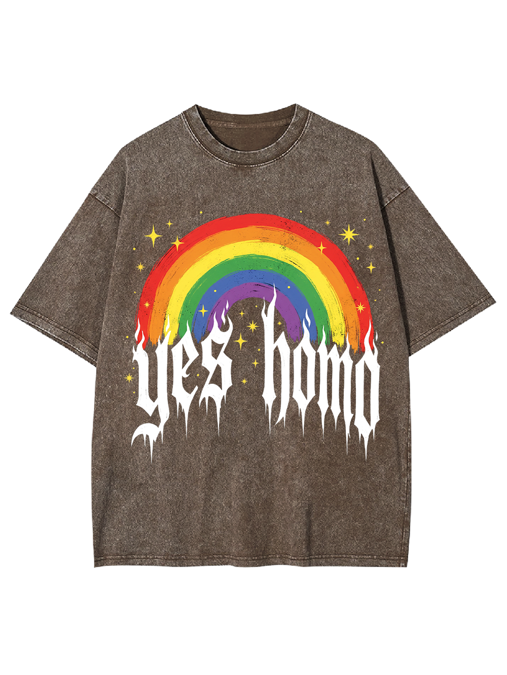 YES HOMO AAA WASHED TSHIRT