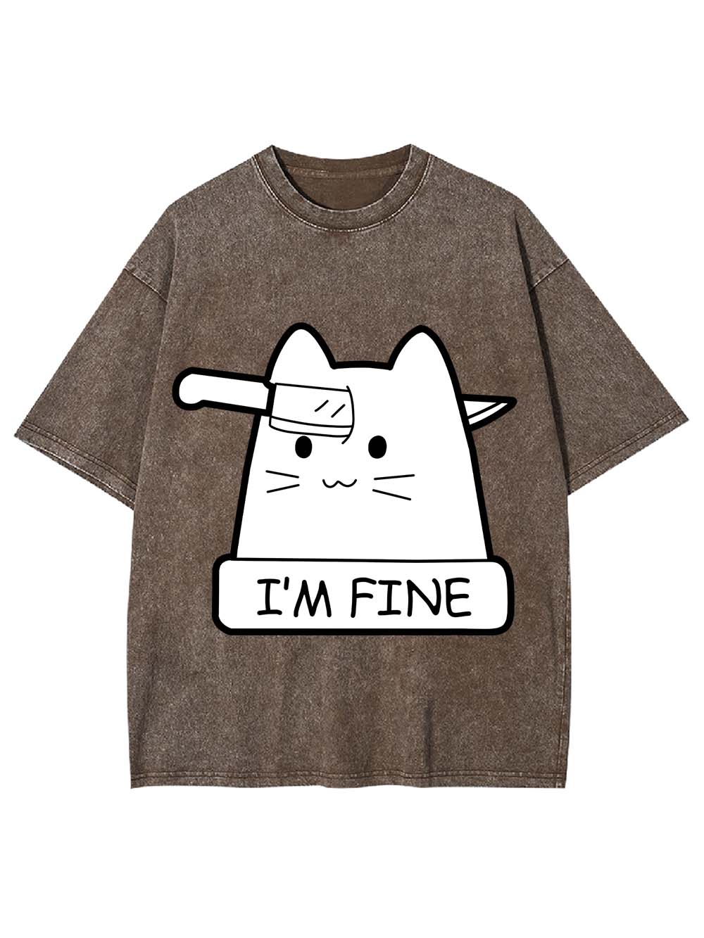 I'm Fine Washed Tshirt