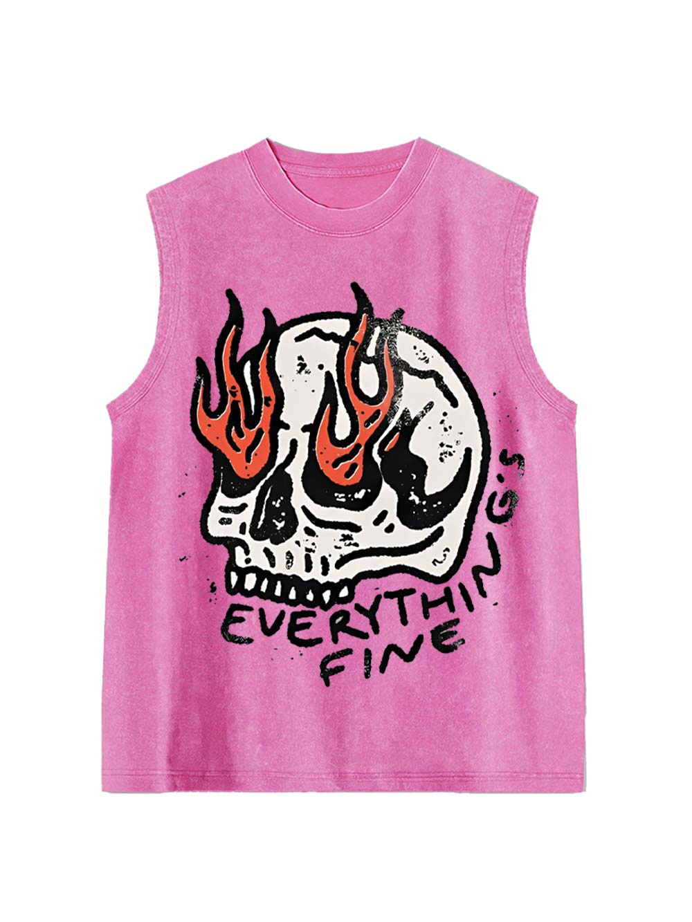 Everything's Fine Washed Tank Top