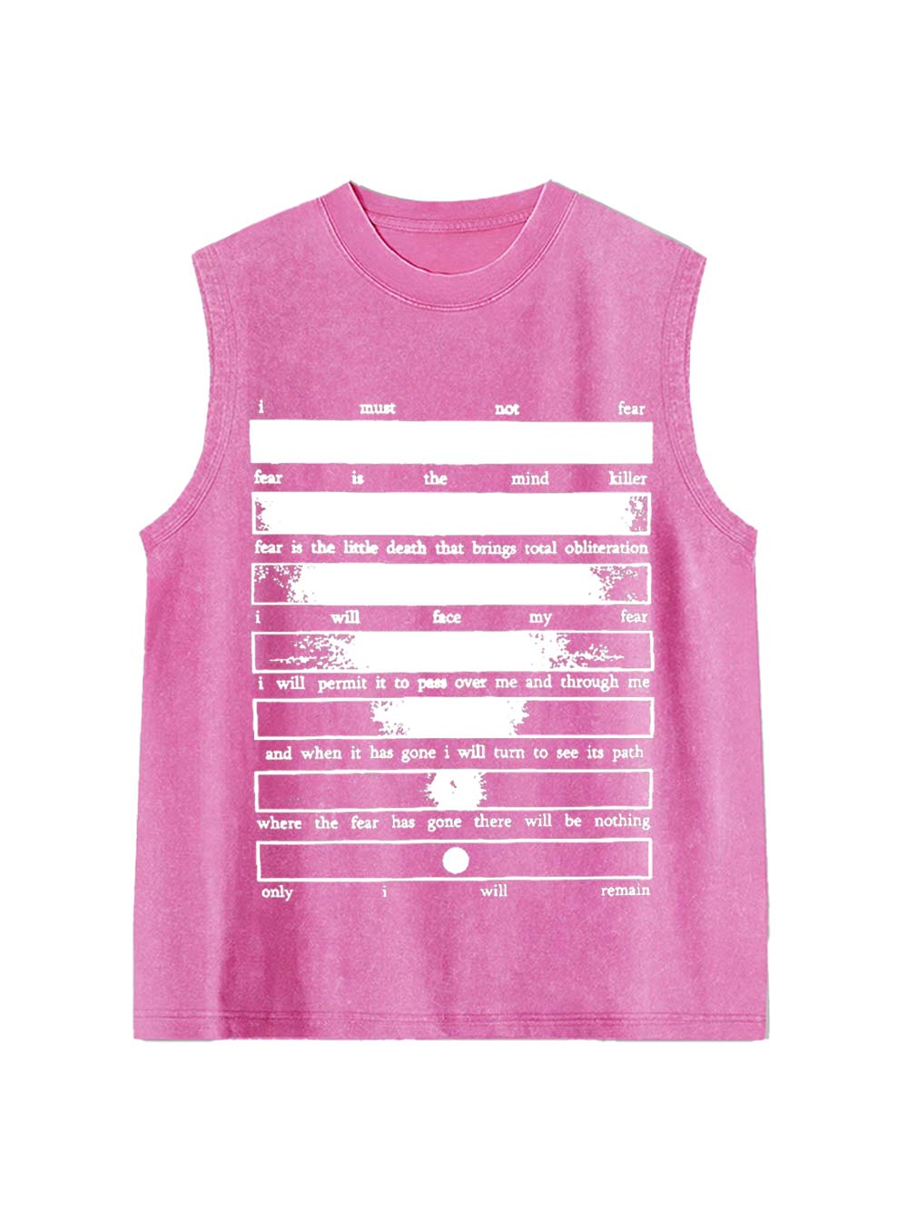 Conquering Fear Washed Tank Top