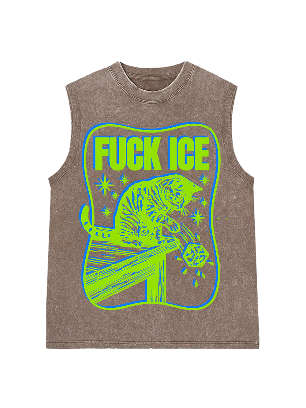 FUCK ICE WASHED TANK