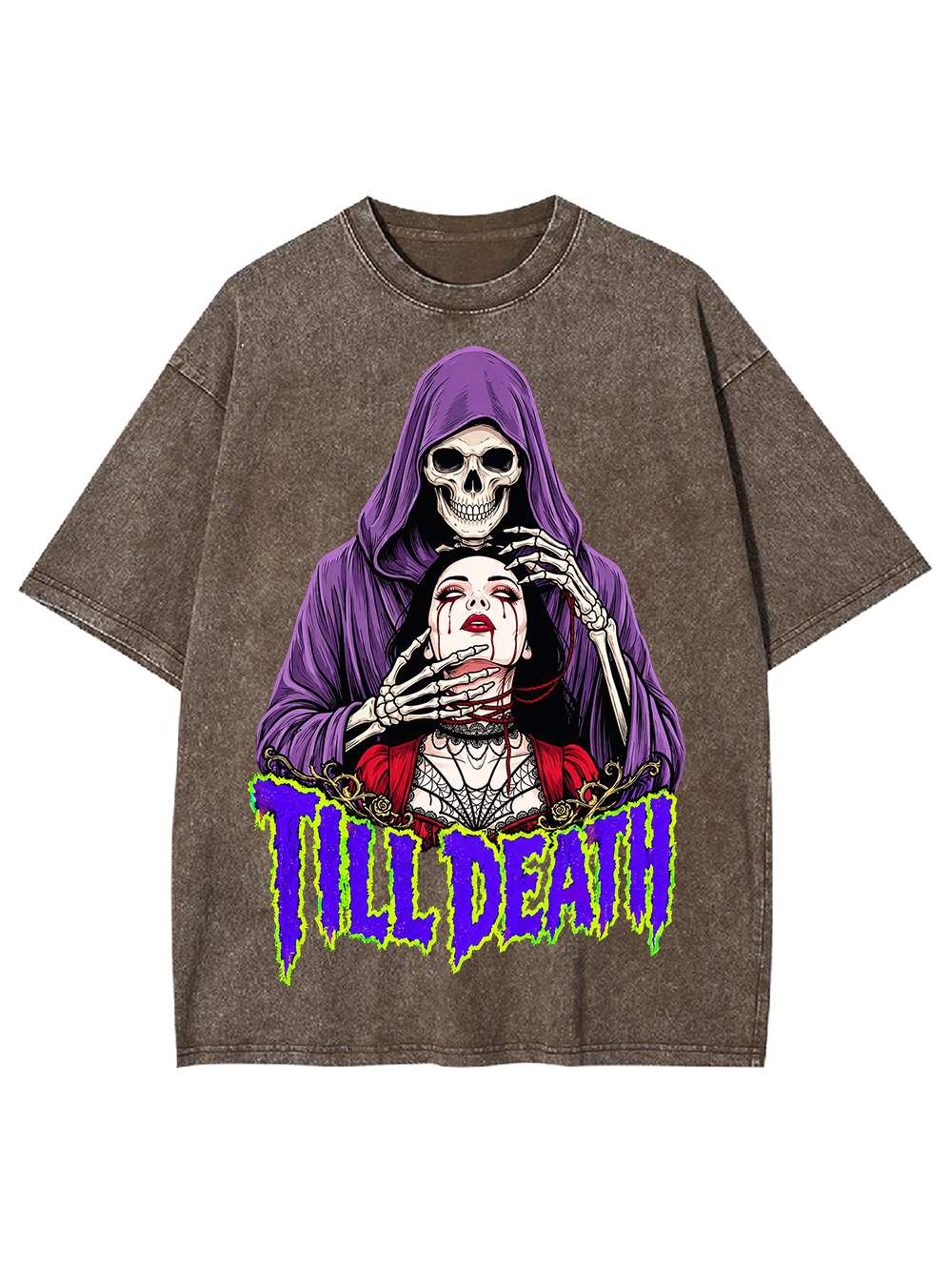 TILL DEATH AAA WASHED TSHIRT