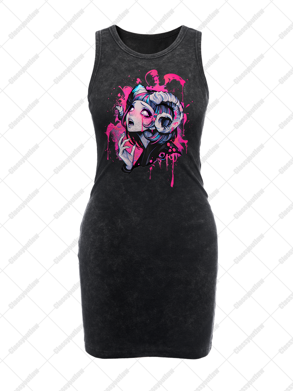 THE BEWITCHED SOUL VINTAGE BODYCON TANK DRESS