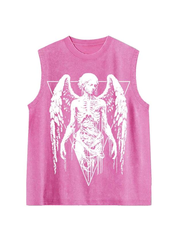 Deathly Angel Washed Tank Top