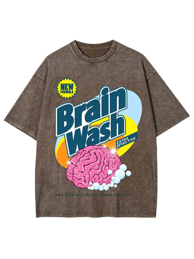 Brain Wash Washed Tshirt