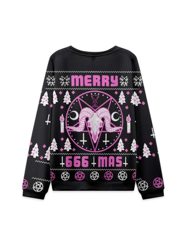 MERRY 666 MAS UGLY CHRISTMAS SWEATSHIRT