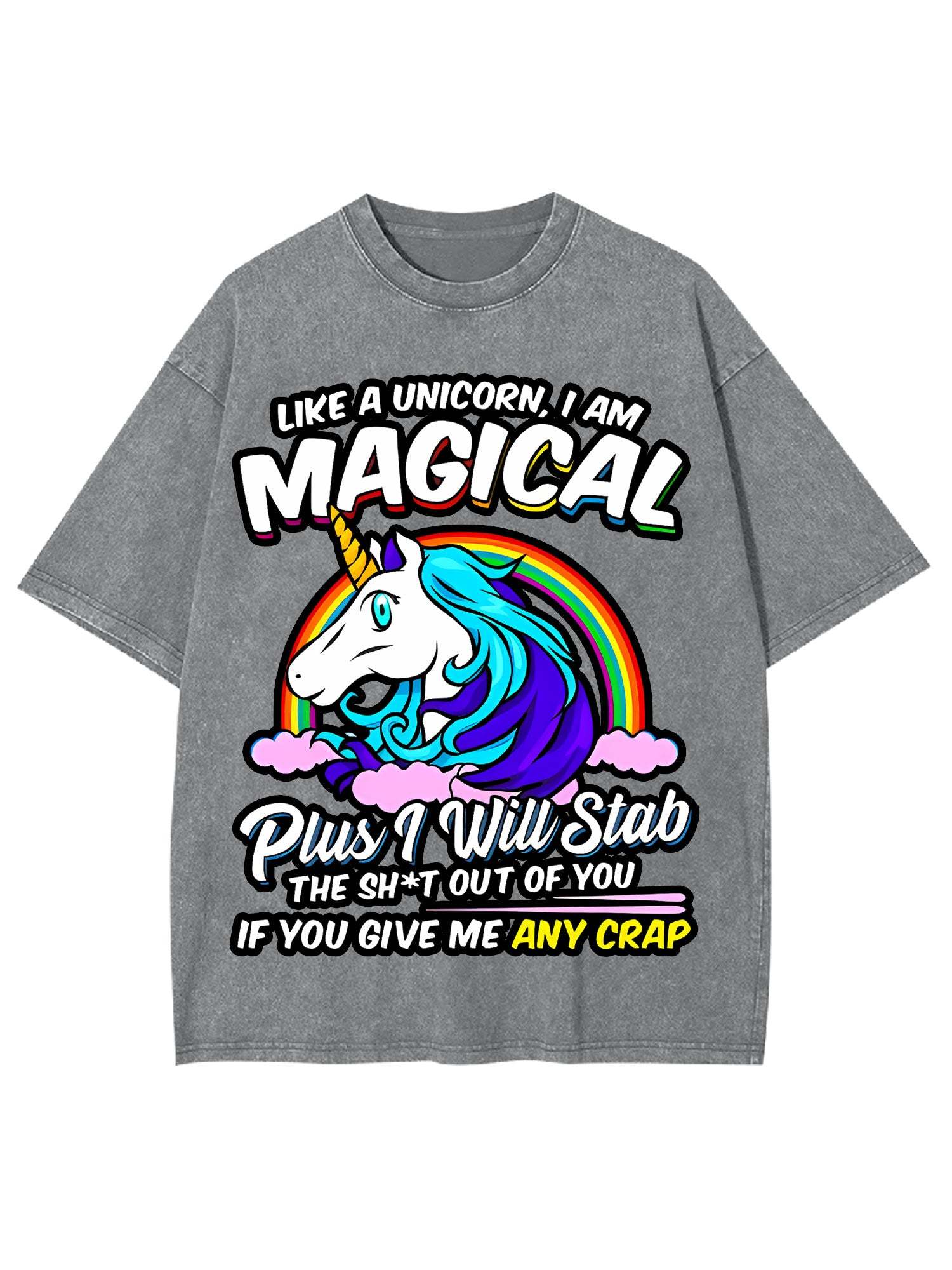 Like A Unicorn, I Am Magical Washed Tshirt