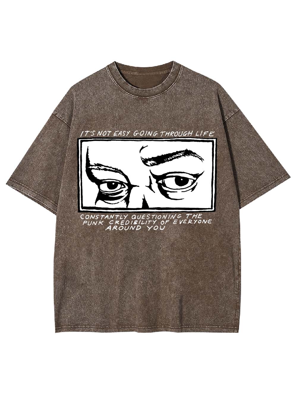 Questioning Punk Credibility Washed Tshirt