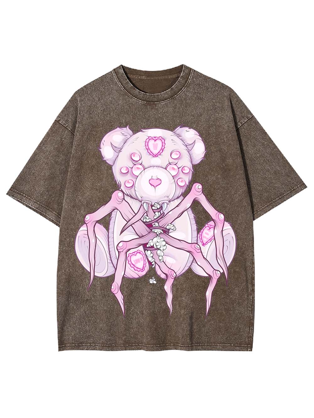Spider Teddy Nightmare Washed Tshirt