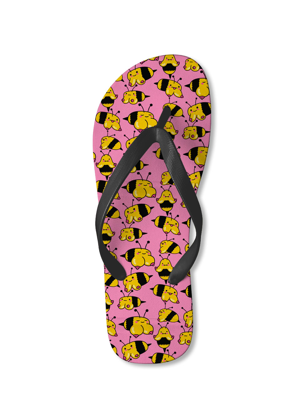 Playful Bumblebee Bliss FLIP FLOPS