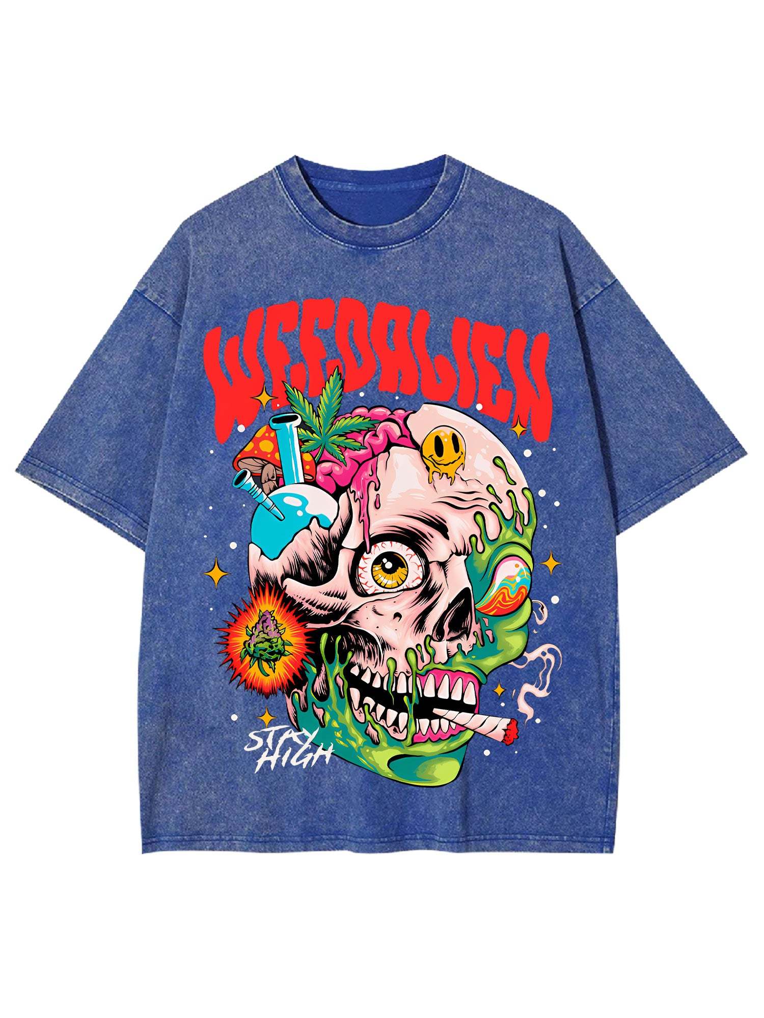 Weedalien Washed Tshirt