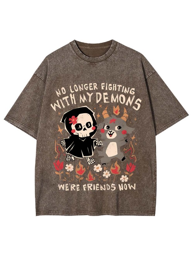 Friends with My Demons Washed Tshirt