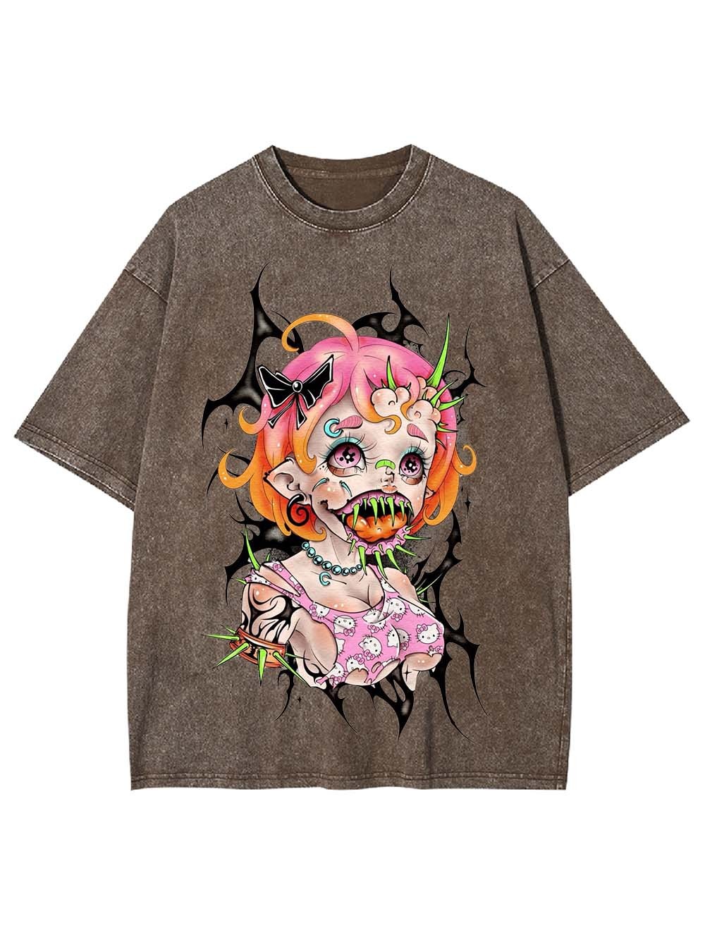 Twisted Kawaii Washed Tshirt
