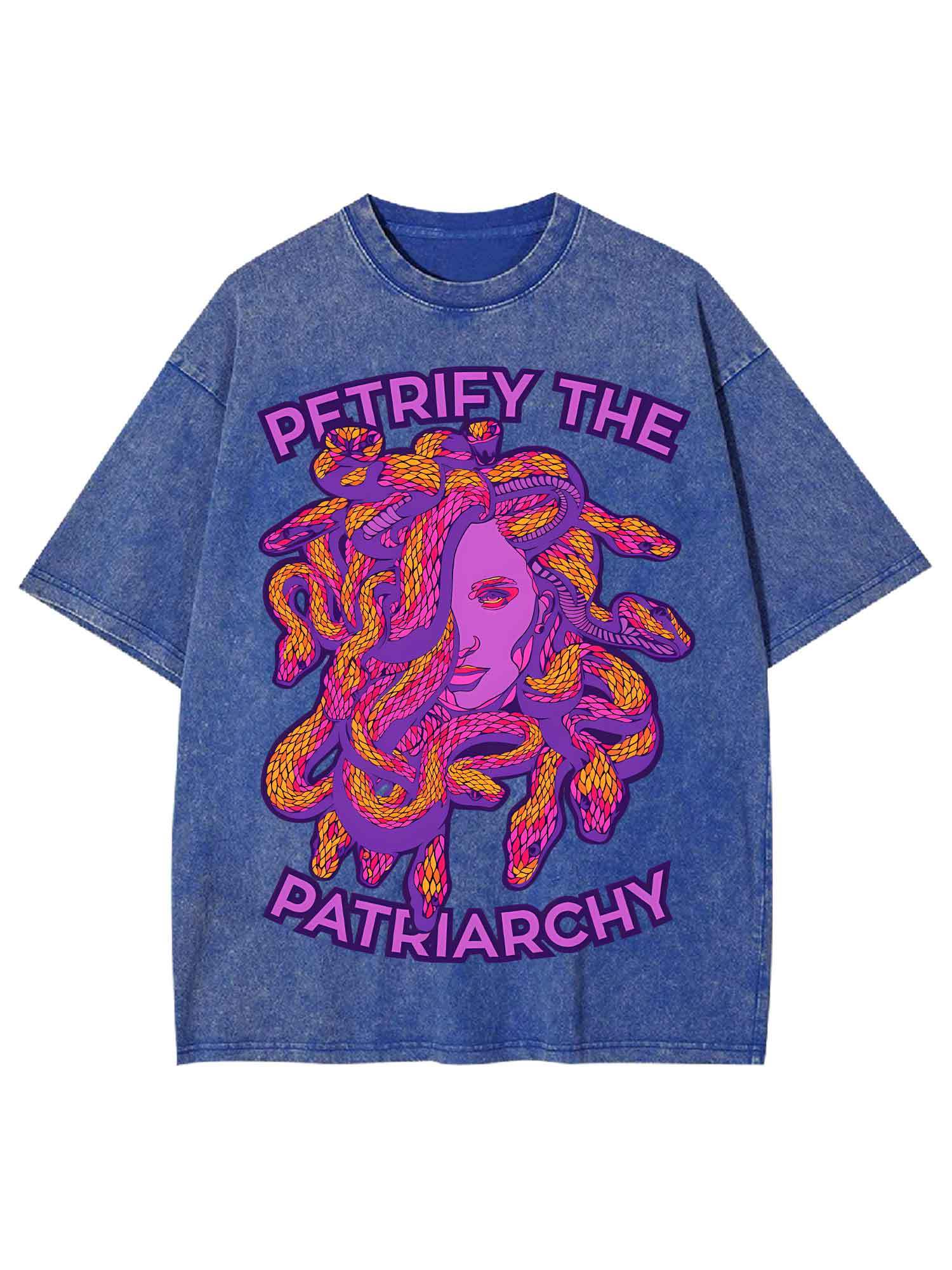 PETRIFY THE PATRIARCHY WASHED TSHIRT