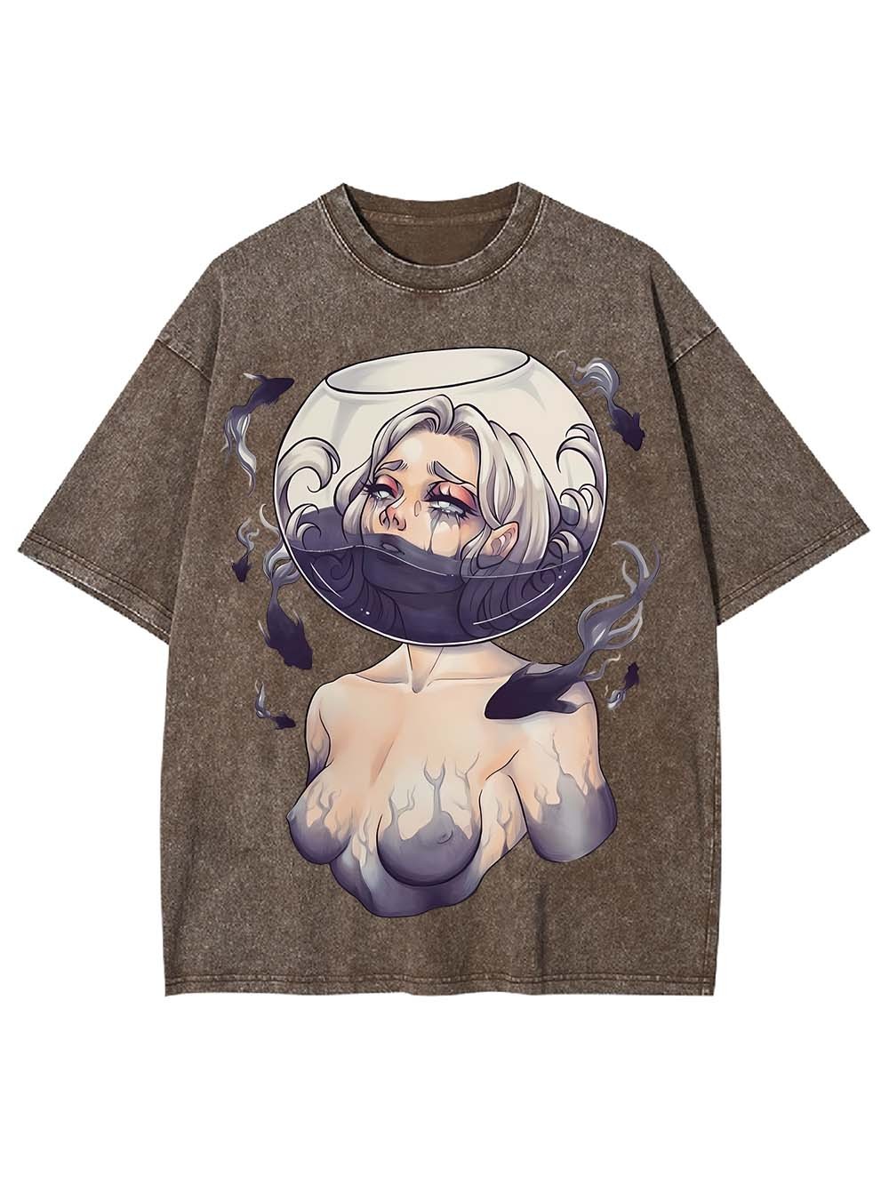 DROWNING IN SILENCE WASHED TSHIRT