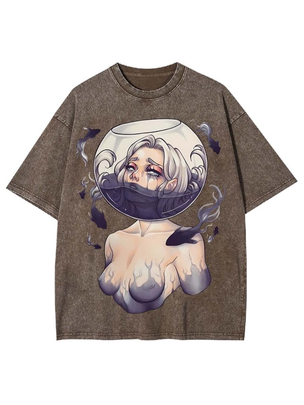 DROWNING IN SILENCE WASHED TSHIRT