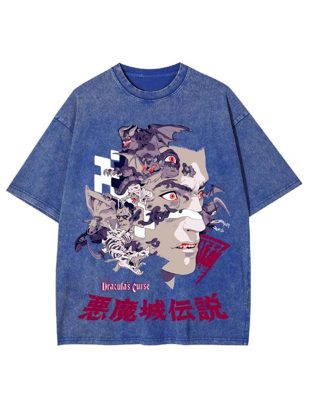 Curse Of The Vampire King Washed Tshirt