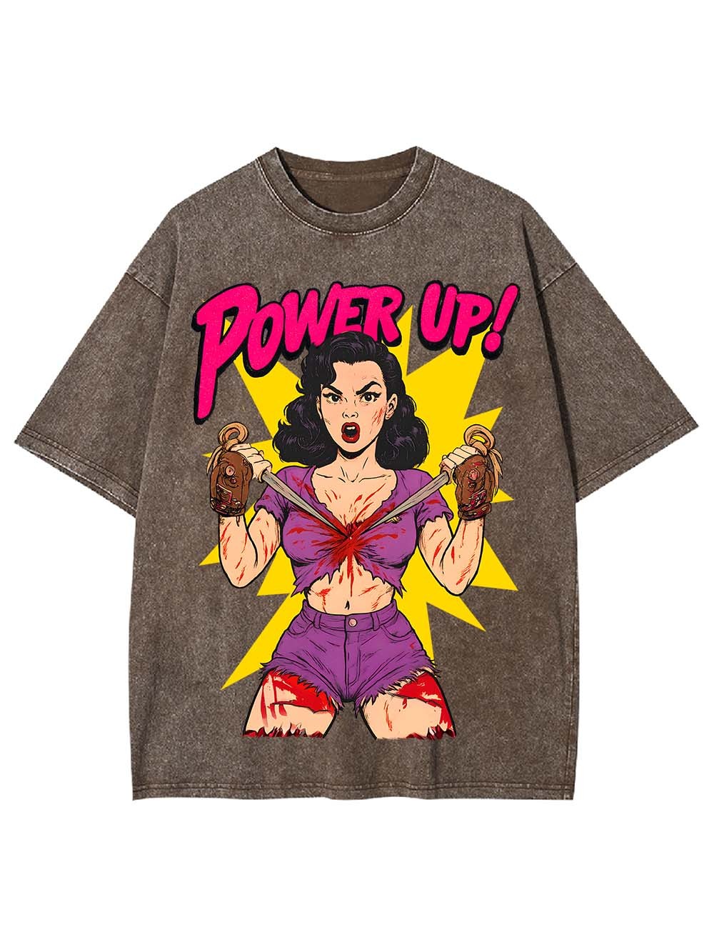 Power Up! Washed Tshirt