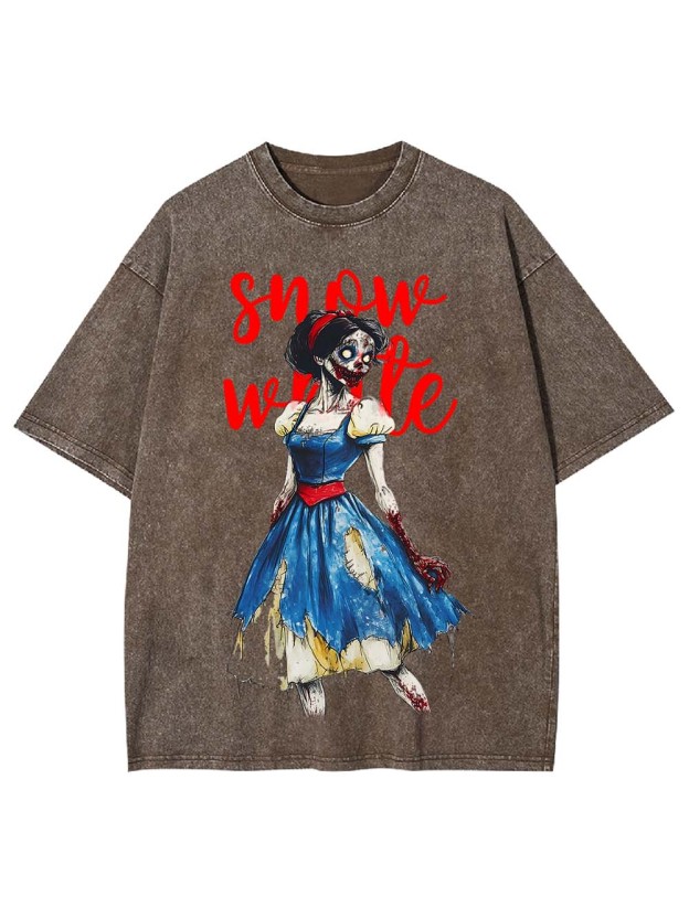 Zombie Snow White Washed Tshirt