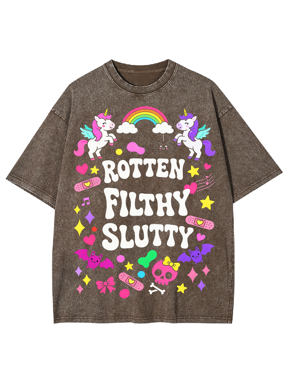 ROTTEN FILTHY SLUTTY AAA WASHED TSHIRT