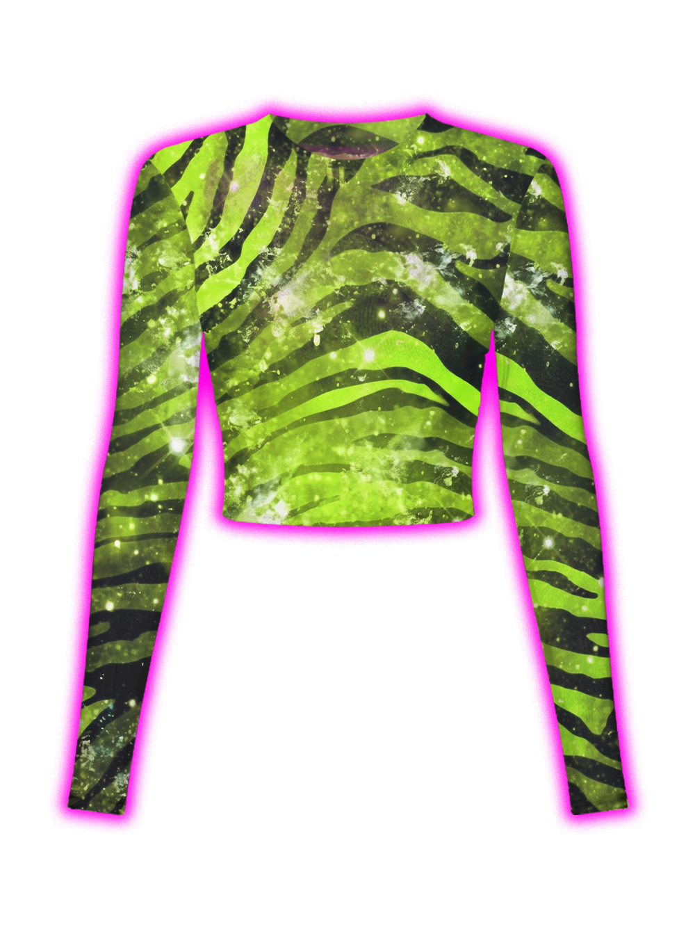 NEON ZEBRA MESH TOP