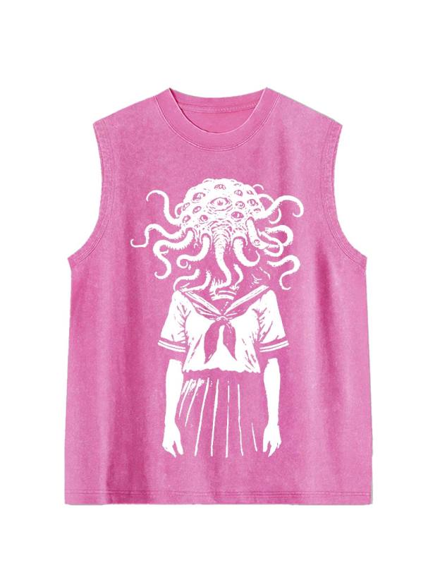 Tentacled Enigma Washed Tank Top