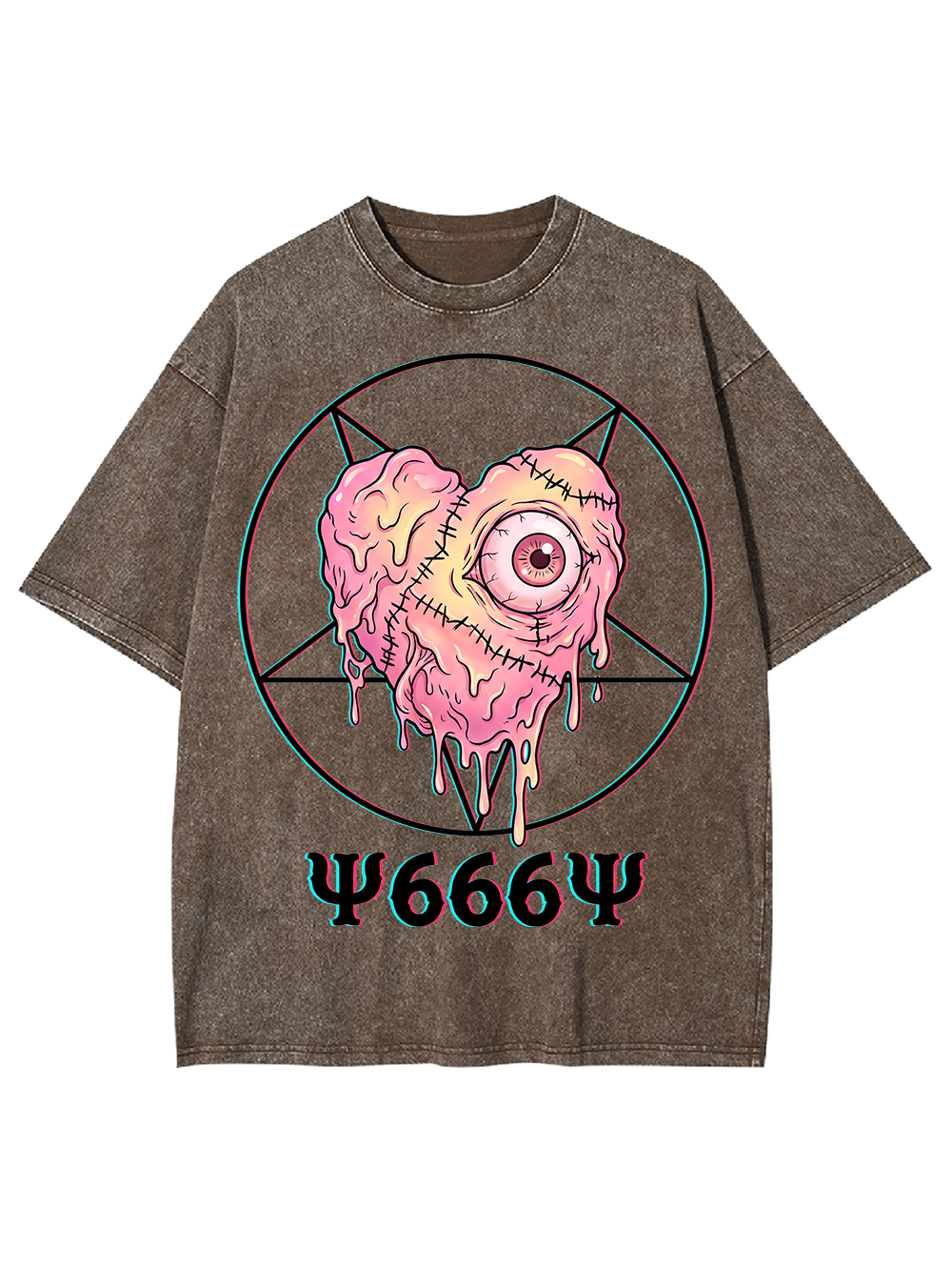 EYEBALL HEART AAA WASHED TSHIRT