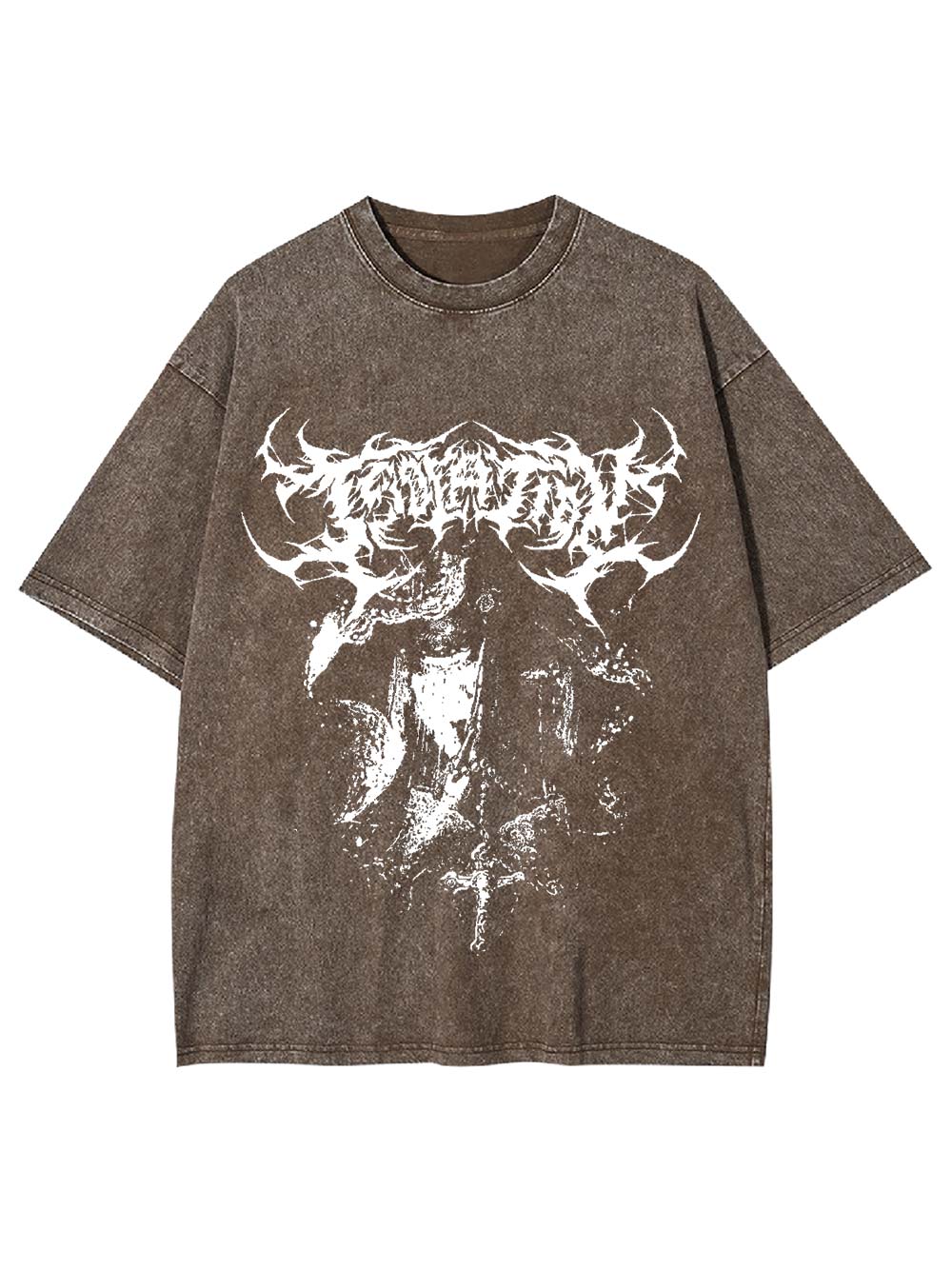 Dark Ritual Aesthetic Washed Tshirt