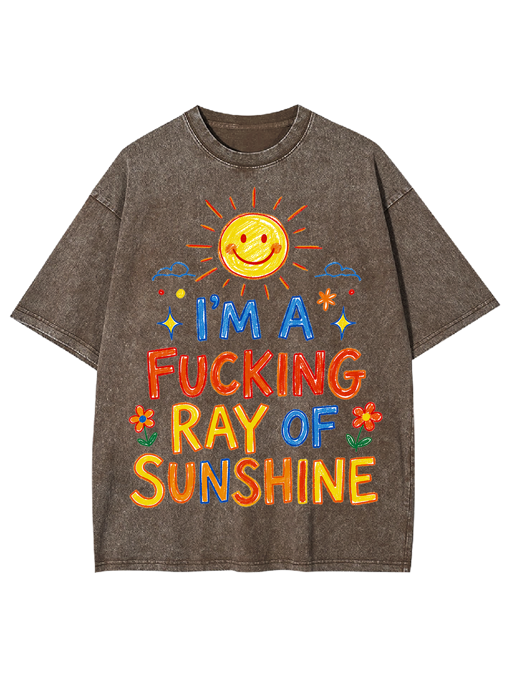 RAY OF SUNSHINE MESH JERSEY AAA WASHED TSHIRT