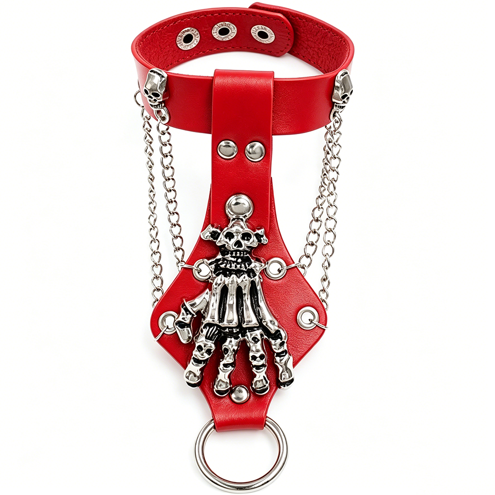 GOTHIC SKELETON PU CLAWS CLO BRACELET