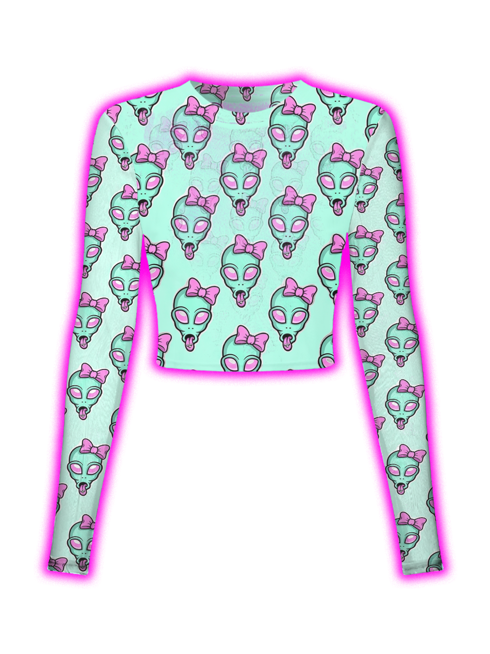 PSYCHEDELIC MAZE MESH TOP