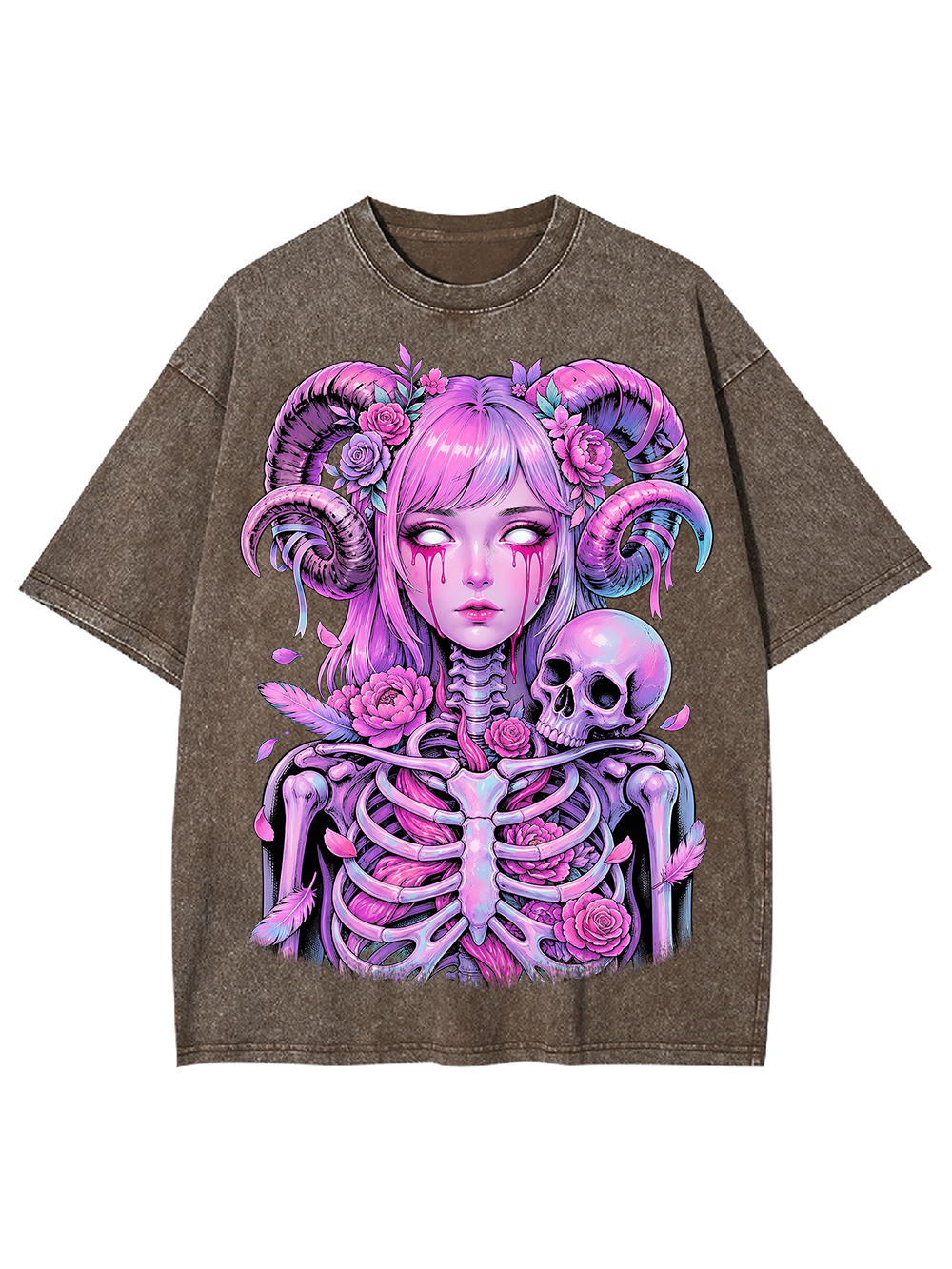 PINK BONE GODDESS AAA WASHED TSHIRT