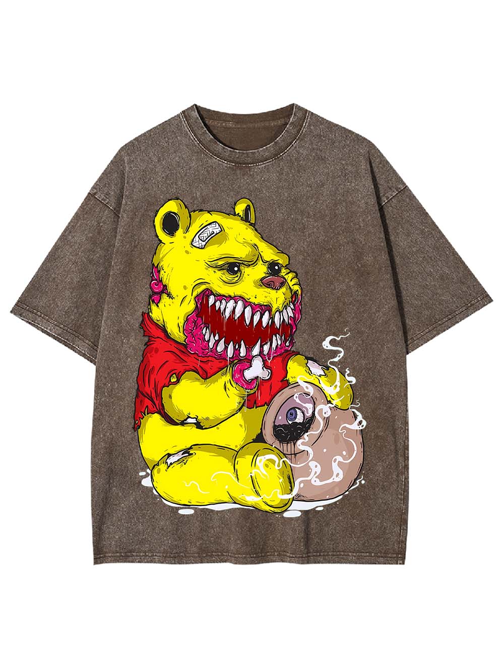 Ferocious Bear with a Twisted Appetite Washed Tshirt