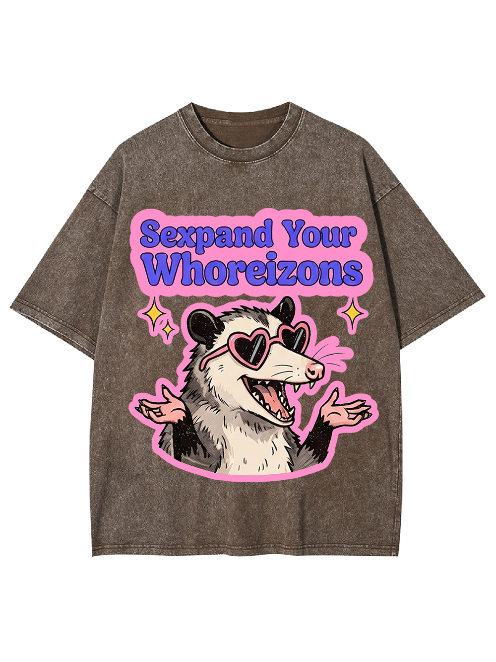 PINK POSSUM VIBES AAA WASHED TSHIRT