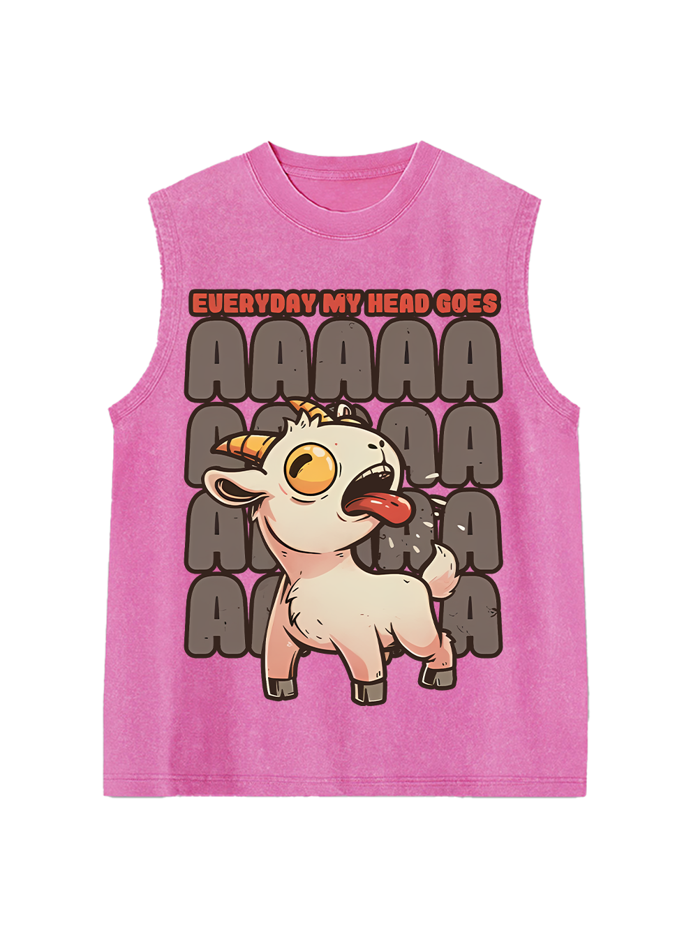 EVERYDAY MY HEAD GOES AAA WASHED TANK