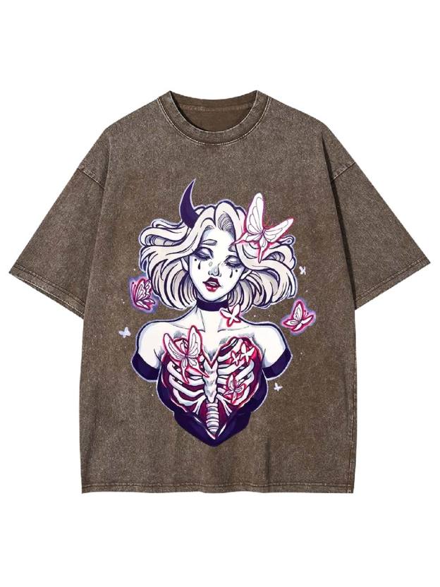 Butterfly Soul Unveiled Washed Tshirt