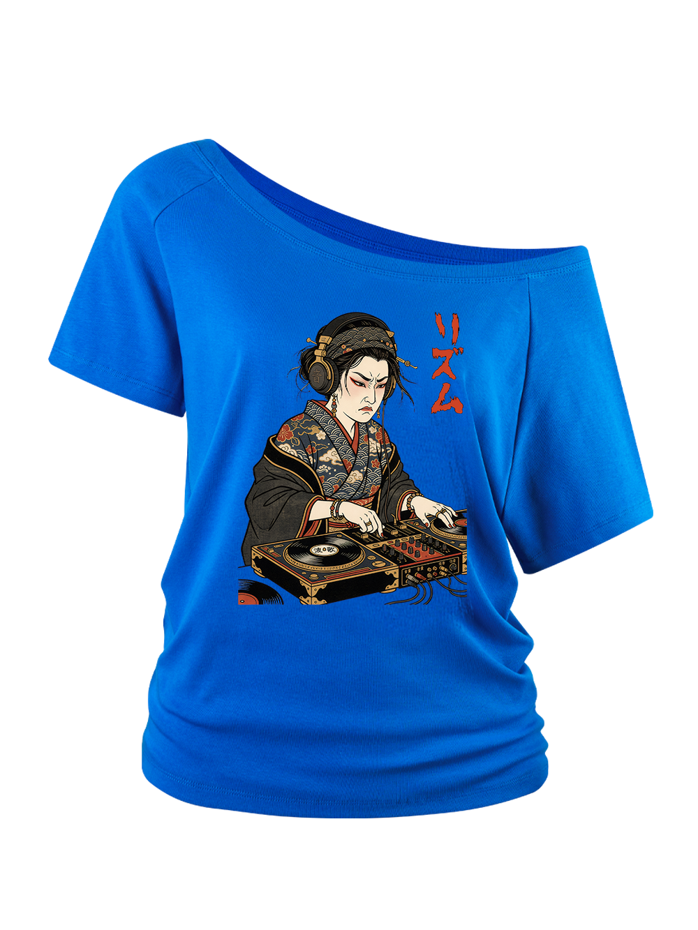 GEISHA DJ RHYTHM OFF SHOULDER SHIRTS