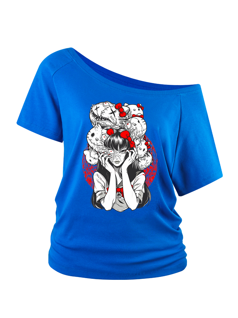 TOMIE AND HELLO KITTY OFF SHOULDER TSHIRTS