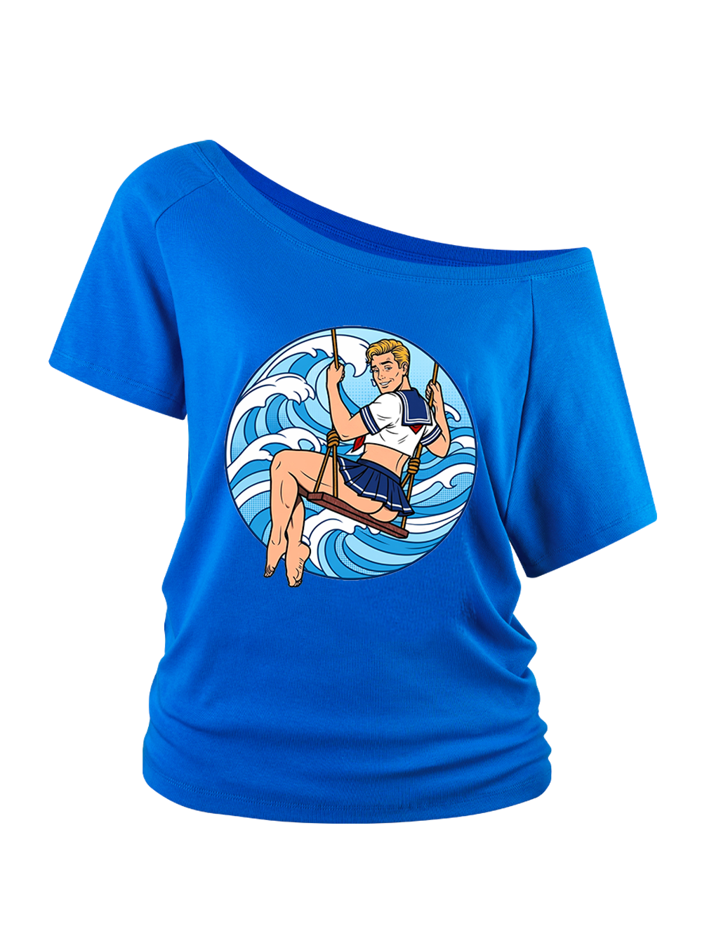 SAILOR SWING OFF SHOULDER TSHIRT