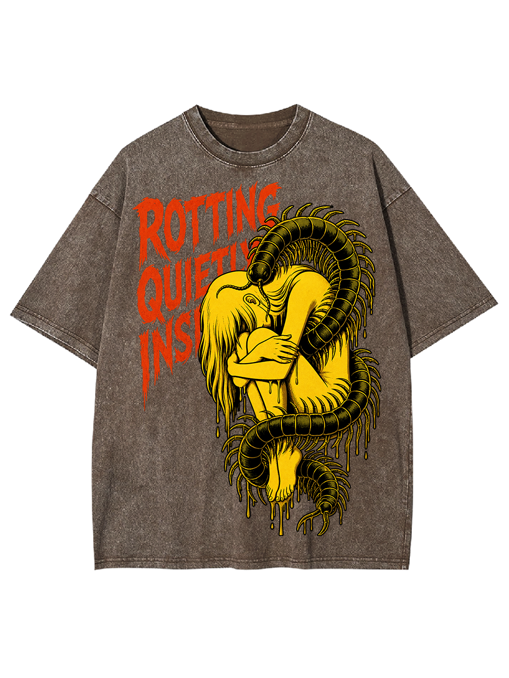 ROTTING QUIETLY INSIDE AAA WASHED TSHIRT