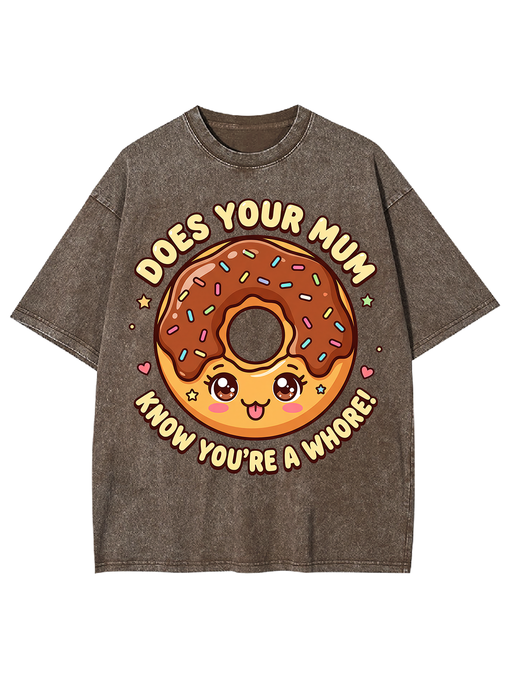 SASSY DONUT WASHED TSHIRT