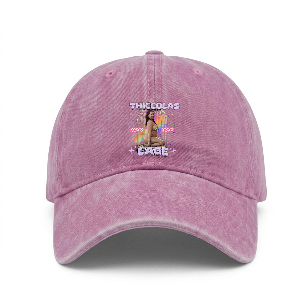 THICCOLAS CAGE WASHED VINTAGE BASEBALL CAP