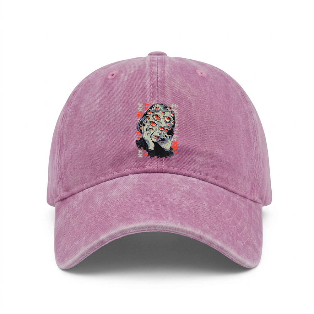 THOUSAND EYES GAZE WASHED VINTAGE BASEBALL CAP